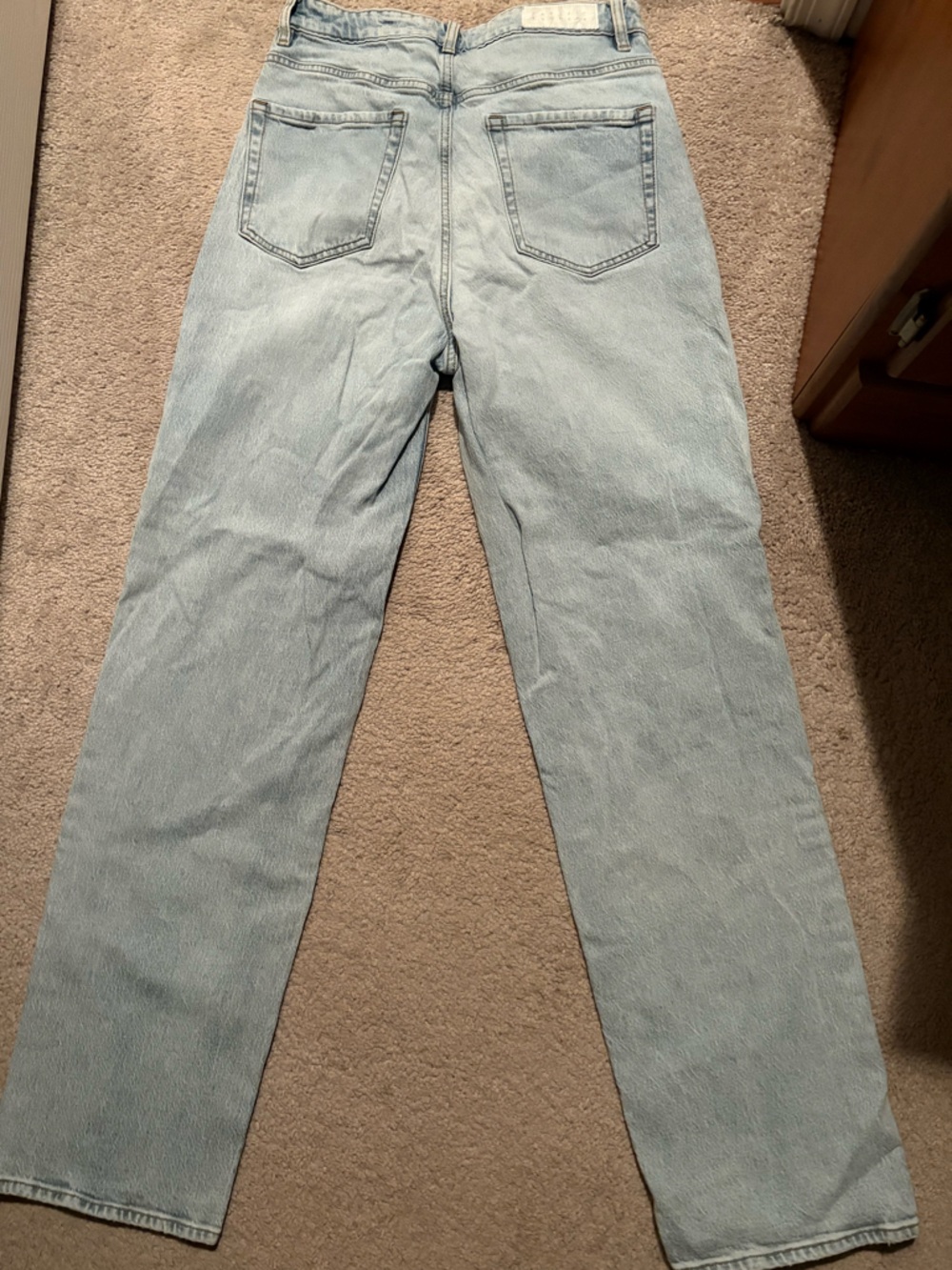 PacSun Light Blue Denim Jeans with Contrast Stitching.  Boyfriend cut size 29
